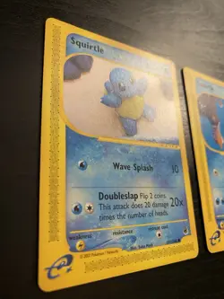 Pokemon TCG Squirtle 131/165 & Squirtle 132/165 Expedition Non-Holo Regular - Image 3