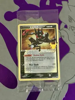 Greninja Gold Star SWSH144 Sealed Holo Pokemon Celebrations NM 25th Anniversary - Image 1