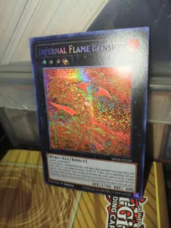 Yugioh! 1x Infernal Flame Banshee MP24-EN120 Prismatic Secret Rare 1st Ed - Image 2