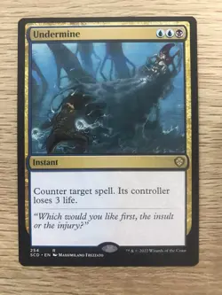 Undermine MTG Magic the Gathering Card NM Near Mint Starter Commander SCD - Image 1