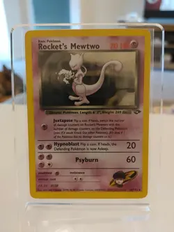 Rocket's Mewtwo 14/132 Gym Challenge set 2000 Holo foil Pokemon Card - Image 1