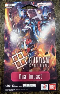 GUNDAM CARD GAME Dual Impact Sleeved Booster Packs x 10 Sealed - GD02 English - Image 2