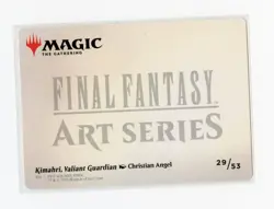 Kimahri, Valiant Guardian Art Series Card (Gold-Stamped) 29 Final Fantasy MTG - Image 2