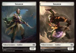 1x Soldier // Soldier - Token NM Eng MTG - Tarkir: Dragonstorm - Image 1