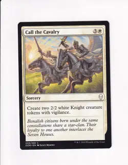 2018 VINTAGE MAGIC THE GATHERING MTG CALL THE CAVALRY (#2) (PdC) - Image 1