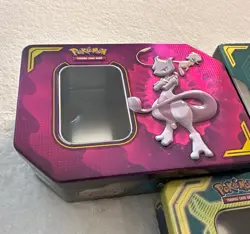 Pokemon TCG Tag Team GX EMPTY tins - Set of 3 Mewtwo & Mew Eevee & Snorlax Plus - Image 4