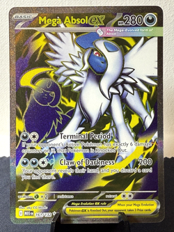 Pokemon TCG: Mega Evolution Base Set Mega Absol ex 161/132 Full Art NM - Image 1