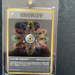Pokemon Japanese Rocket Set Rainbow Energy Holo Rare NM Hard Cased - Image 2
