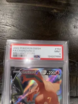 Pokemon TCG Brilliant Stars Charizard V Alternate Art 154/172 PSA 9 Mint Alt Art - Image 2