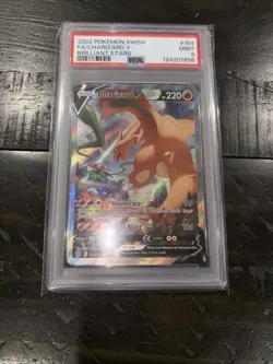 Pokemon TCG Brilliant Stars Charizard V Alternate Art 154/172 PSA 9 Mint Alt Art - Image 3