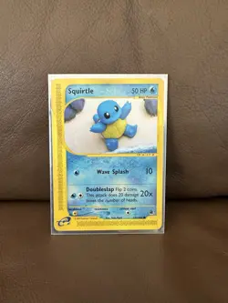 Pokemon TCG Squirtle Clay 2002 131/165 Expedition Base Set - Image 1