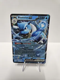 x1 Blastoise ex - 009/165 - Double Rare Pokemon SV: Scarlet and Violet 151 M/NM - Image 1
