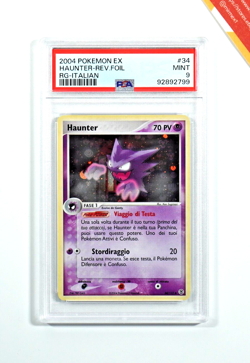 Pokemon PSA 9 Haunter #34 Reverse Foil Fire Red & Leaf Green 2004 Italiano - Image 1