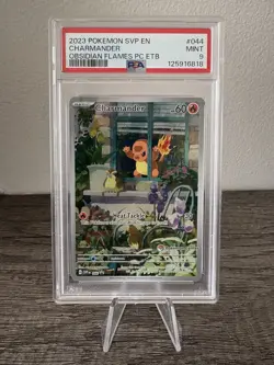 Obsidian Flames Charmander Pokemon Center ETB Promo SVP 044 PSA 9 Mint - Image 1