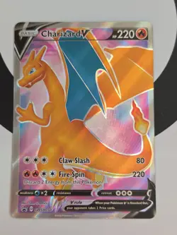 Charizard V SWSH050 Pokemon Champion's Path Black Star Promo Full Art - Image 1