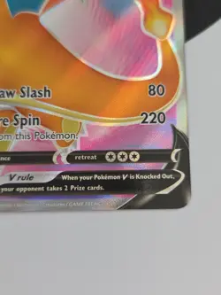 Charizard V SWSH050 Pokemon Champion's Path Black Star Promo Full Art - Image 5