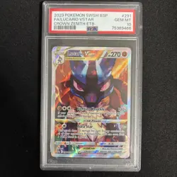 PSA 10 Pokemon 2023 Lucario VSTAR SWSH291 Full Art BSP Crown Zenith ETB GEM MINT - Image 1