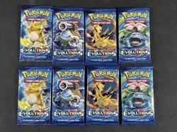 Pokemon Cards x8 Evolutions Sealed Booster Packs x2 Artsets XY Ultra Rare - Image 1