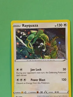 Pokemon Sword & Shield Celebrations Rayquaza SWSH 029 Promo Card Black Star Holo - Image 5