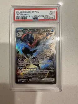 PSA 9 Greninja ex 132 Scarlet & Violet Holo Black Star Promo Pokemon Card - Image 1