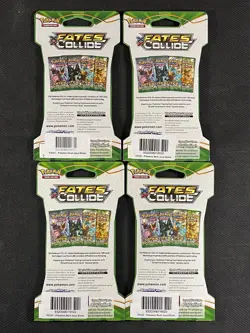 Pokemon Cards x4 Blisters Fates Collide Sealed XY Ultra Rare 2016 - Image 2