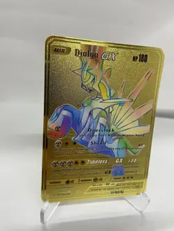 Dialga GX HP180 Gold Metal POKEMON collectible Card Gift！ - Image 1