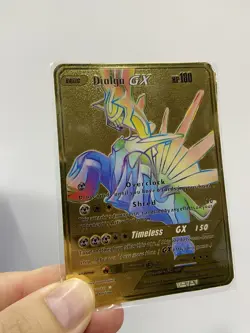 Dialga GX HP180 Gold Metal POKEMON collectible Card Gift！ - Image 2