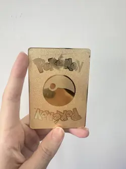 Pikachu VMAX HP 310 Gold Metal POKEMON collectible Game Card Gift Display！ - Image 2