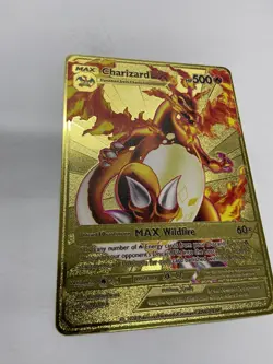 Charizard DX HP500 Gold Metal POKEMON collectible Card Gift！ - Image 5