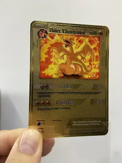 Thicc Charizard HP120 Metal POKEMON collectible Card Gift！ - Image 3