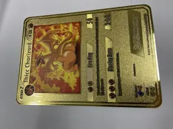 Thicc Charizard HP120 Metal POKEMON collectible Card Gift！ - Image 4