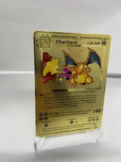 Charizard 120HP Metal POKEMON collectible Card Gift！ - Image 1