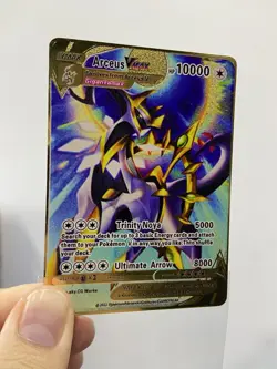 Arceus VMAX HP10000 Metal POKEMON collectible Card Gift！ - Image 5