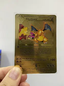 Charizard 120HP Metal POKEMON collectible Game Card Gift！ - Image 4