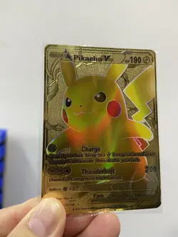 Pikachu HP190 Metal POKEMON collectible Game Card Gift！ - Image 3