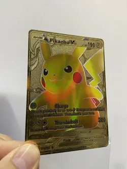 Pikachu HP190 Metal POKEMON collectible Game Card Gift！ - Image 5