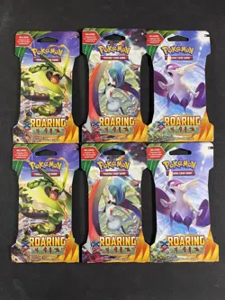Pokemon Cards x6 Blisters Roaring Skies Sealed XY 2015 Ultra Rare - Image 1