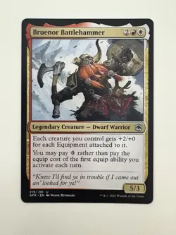 Bruenor Battlehammer MTG Magic the Gathering Card NM Near Mint AFR - Image 1