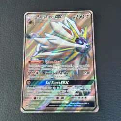 Solgaleo GX 2017 Sun Moon Full Art Ultra Rare Pokemon Card 143/149 NM - Image 1