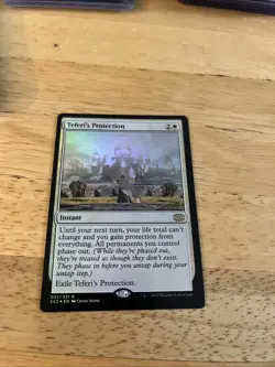 Magic: The Gathering Teferi's Protection Card Foil 2x2 - Image 1