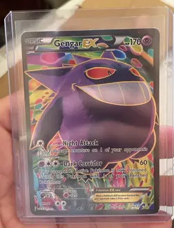 Pokemon Gengar-EX TCG Full Art Ultra Rare Card Phantom Forces 114/119 Holo - Image 1
