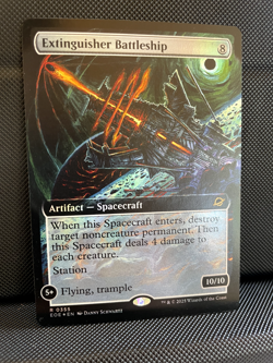 Extinguisher Battleship - MTG Magic - Extended Art - Edge of Eternities FOIL - Image 1