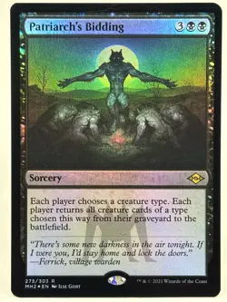 Patriarch's Bidding NM/M* FOIL Modern Horizons 2 ENGLISH 275/303 mtg -UnltdCards - Image 1