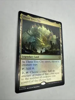 MTG Three Tree City #0260 Bloomburrow Rare Legendary Land Foil Edition NM - Image 2