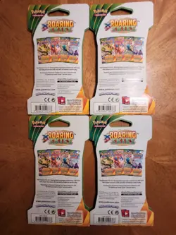 NEW Pokemon XY ROARING SKIES Sleeved Booster~Complete 4 Pack Art Set~SEALED~Rare - Image 2