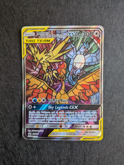 Moltres Zapdos & Articuno GX SM210 - Pokemon Hidden Fates Promo Near Mint - Image 1