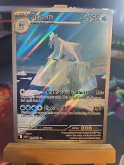 Pokemon TCG Beartic 110/86 Black Bolt Holo Rare Near Mint - Image 1