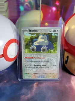 Snorlax 143/165 Pokemon TCG S&V 151 Reverse Holo Uncommon NM - Image 1