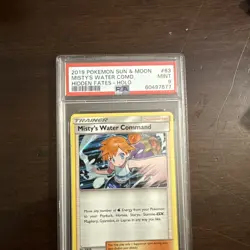 Pokemon TCG 2019 Hidden Fates Misty's Water Command 63/68 Holo Rare PSA 9 - Image 1