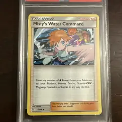 Pokemon TCG 2019 Hidden Fates Misty's Water Command 63/68 Holo Rare PSA 9 - Image 3